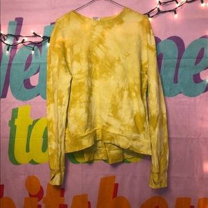 Yellow Tie Dye Sweater